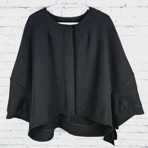 UNTTLD | zip up boxy oversized bow sleeve detail luxury designer jacket